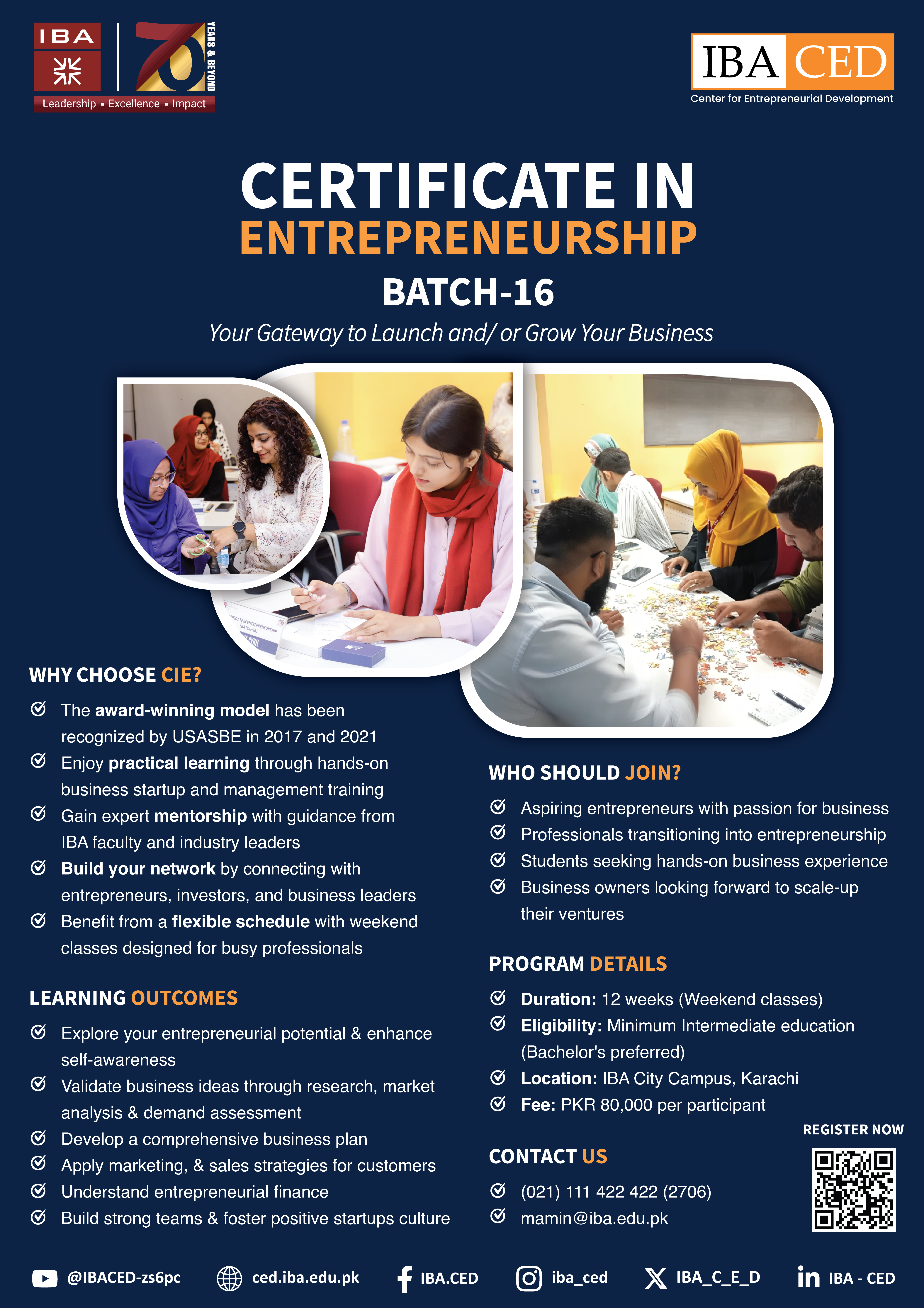 Certificate in Entrepreneurship (CIE)