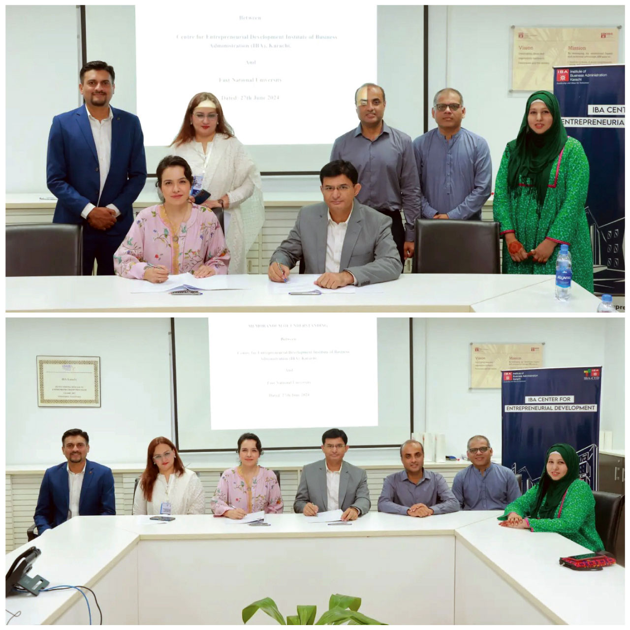 IBA CED and Fast National University (Fast NU) have inks a Memorandum of Understanding (MoU)